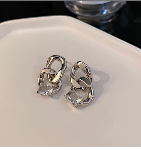 Adria Earrings in Silver