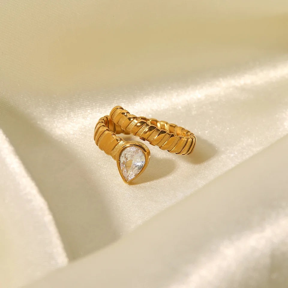 Ella Ring (White Stone)