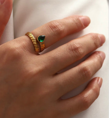 Ella Ring (Green Stone)