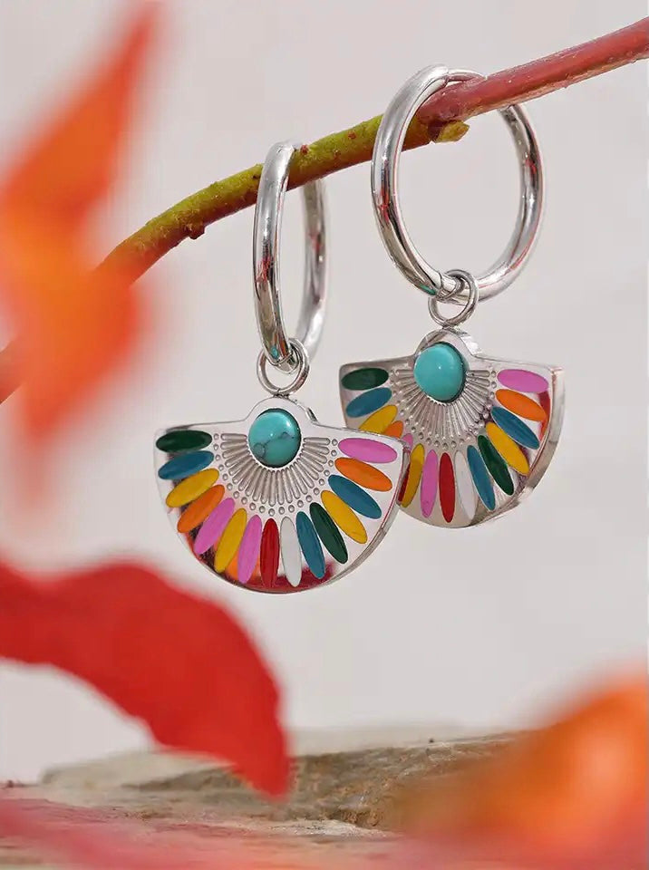 Rainbow Earrings (Silver)