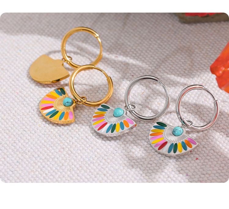 Rainbow Earrings (Silver)