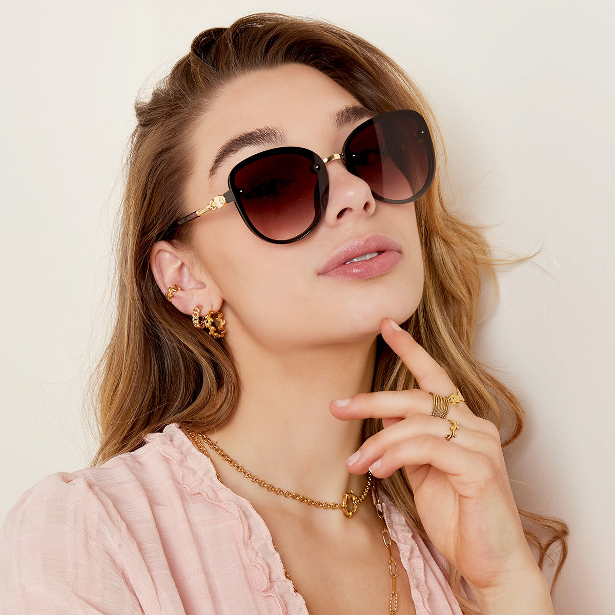 Cecily Sunglasses (Brown lenses)