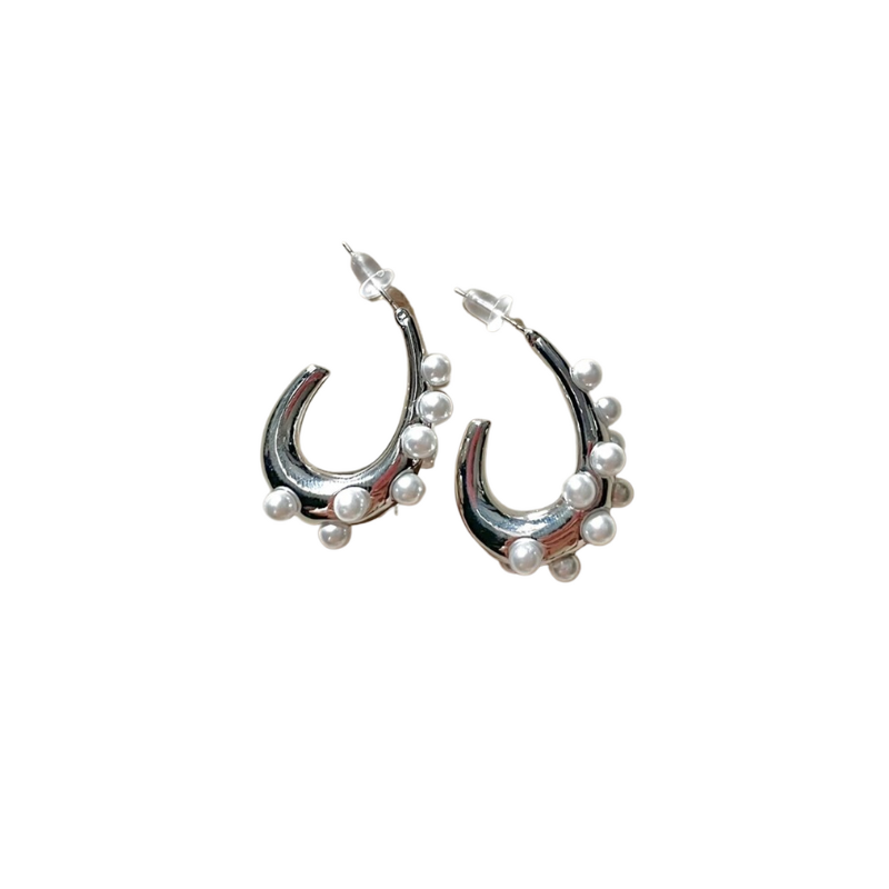 Nataly Earrings in Silver