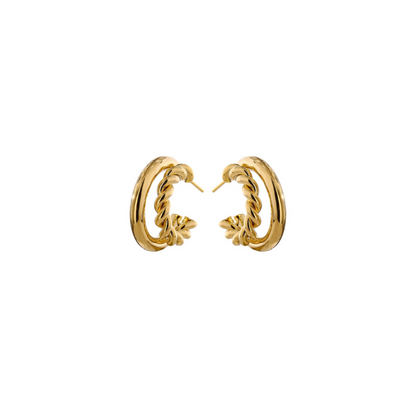 Dione Hoops in Gold