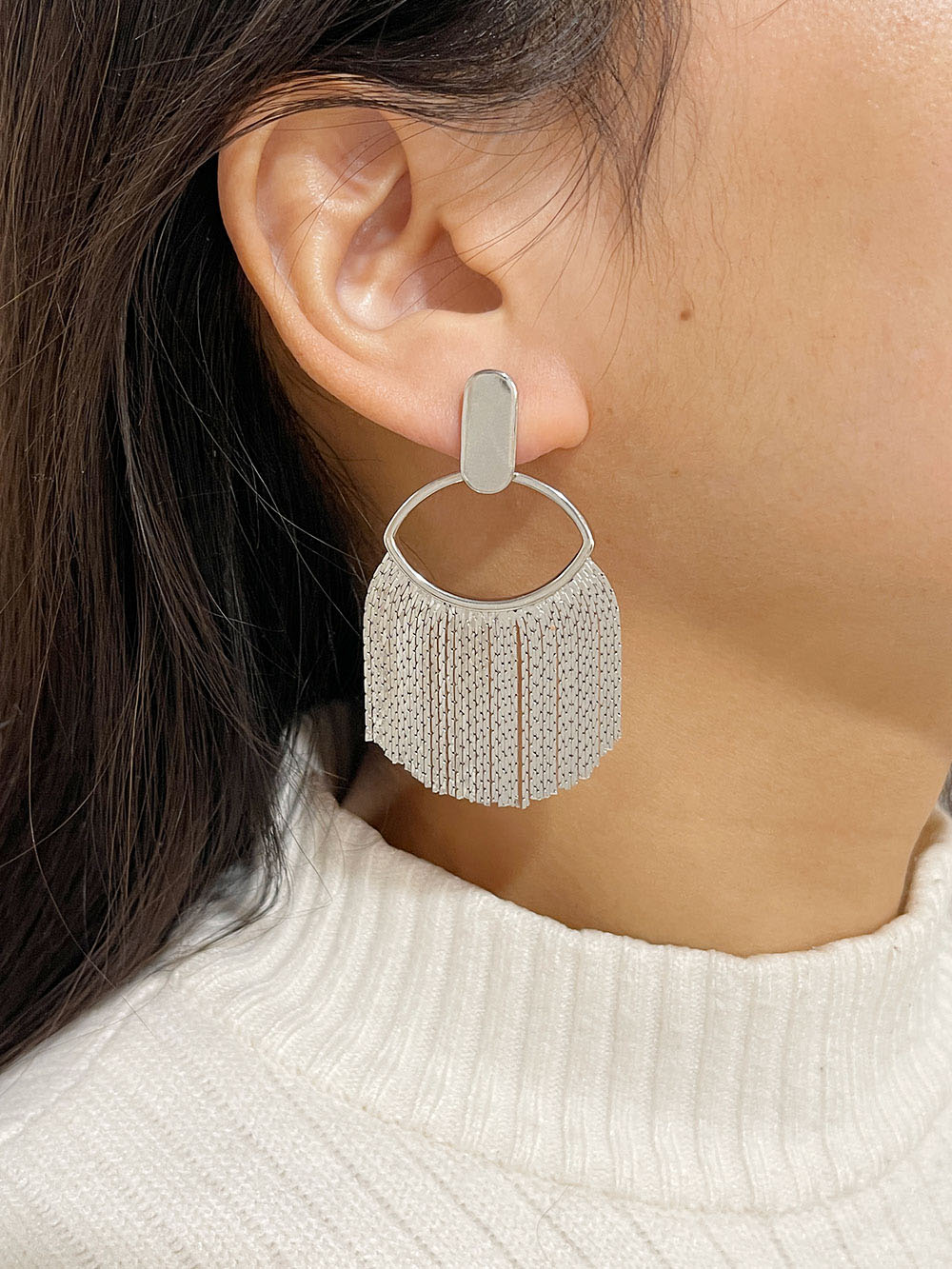 Aelia Earrings in Silver