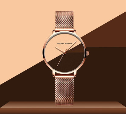 Watch ΗΜ in Rose Gold (Coffee) - TheVelvetBow